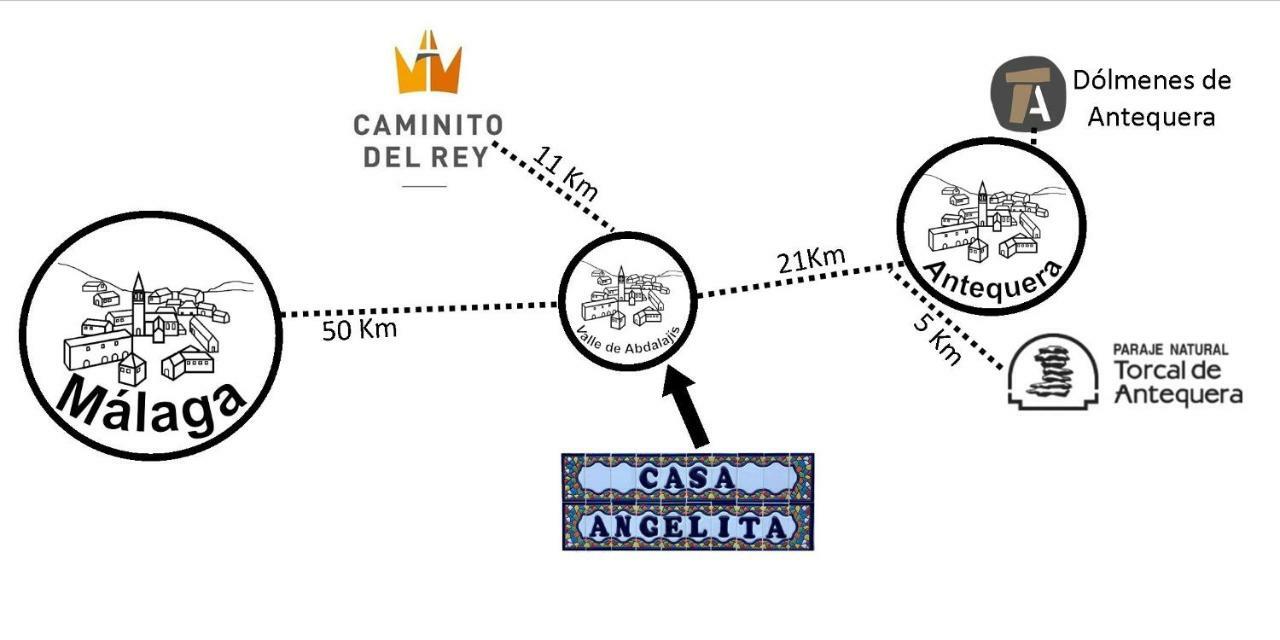 Gasthaus Casa Angelita Caminito Del Rey, Duplex Con Terraza En El Centro De Andalucia Valle de Abdalagís Exterior foto